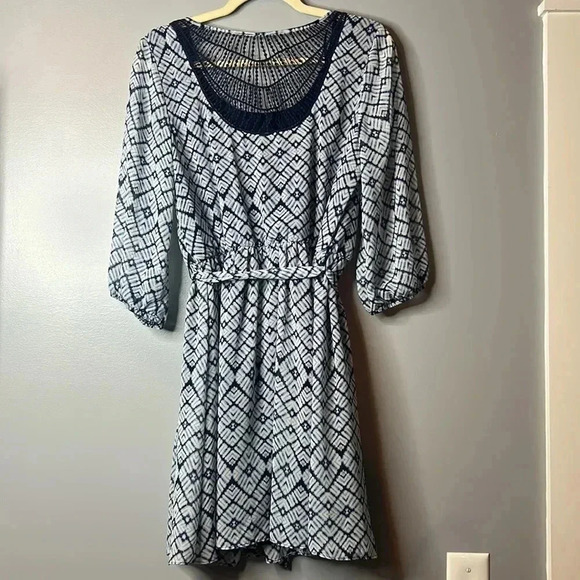 A. Byer Navy/White dress size Large perfect for Fall and Spring - Picture 4 of 5
